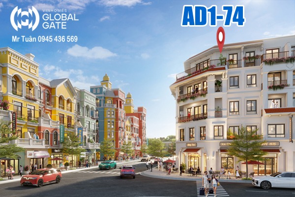 ÁNH DƯƠNG 1-74 | NHÀ PHỐ CĂN GÓC, ĐỐI DIỆN GRAND WORLD CỔ LOA